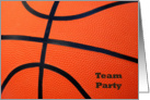 Basketball Themed Team Party Invitations Cards Sports Related card