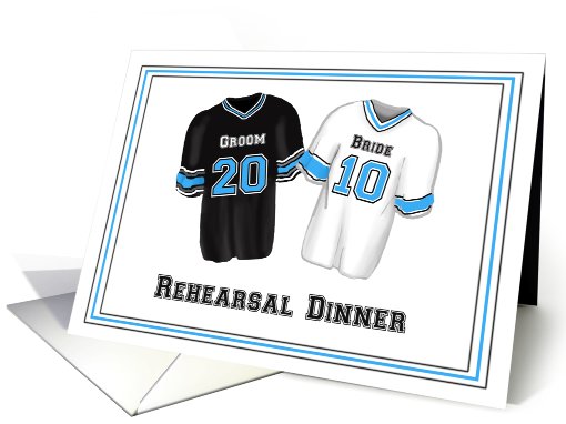 Football Themed Rehearsal Dinner 2010 InvitationCard card (593389)