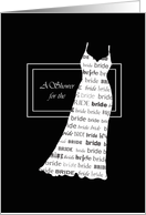 Bridal Shower Invitations for the Bride card