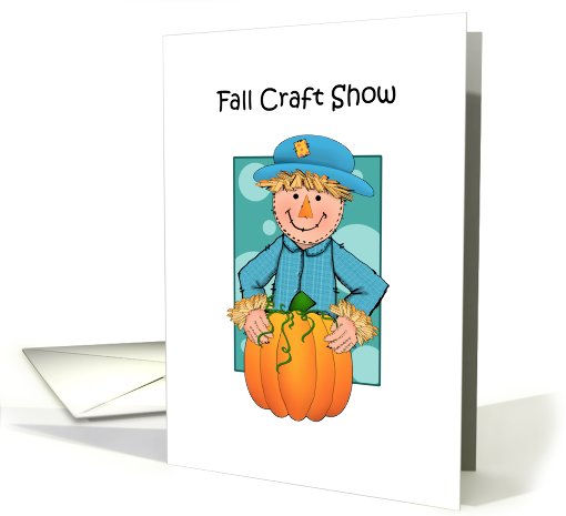 Happy Scarecrow Fall Craft Show Invitation card (692203)