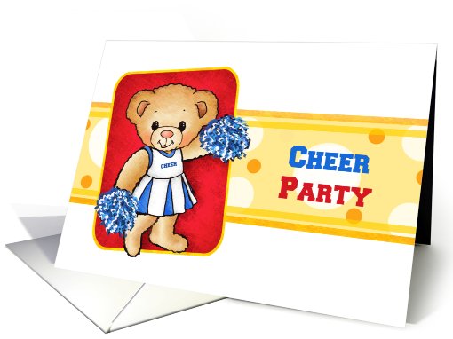Cheer Bear Cheer Party Invitations card (704978)
