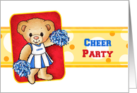 Cheer Bear Cheer Party Invitations card