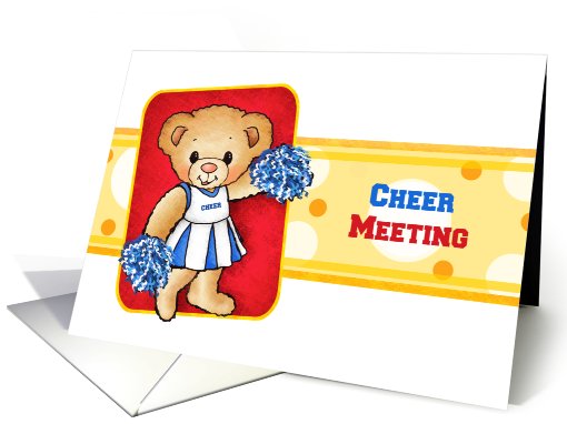 Cheer Bear Cheer Meeting Invitations card (704984)