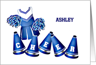 Customizable Cheer Leading Card