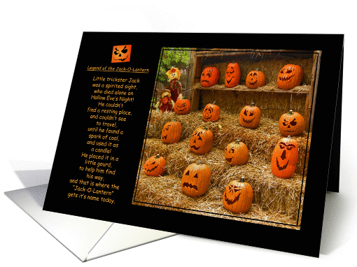 Legend of the Jack O Lantern Happy Halloween card (976023)