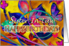 Extreme Floral Sister-In-Law Birthday card