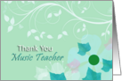 Thank You Music Teacher! card