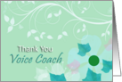 Thank You Voice Coach! card