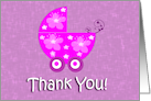 Baby Stroller General Thank You Card