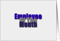 Employee Of The Month - Blank Inside card