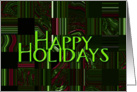 Happy Holidays - Verse Inside card