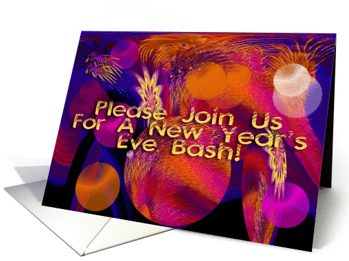 New Year's Eve Bash - Invitations - Blank Inside card (115587)