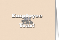 Employee Of The Year! - Blank Inside card