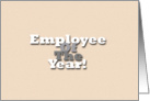 Employee Of The Year! - Blank Inside card