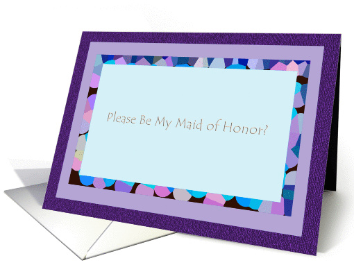 Please Be My Maid of Honor? - Blank Inside card (137629)