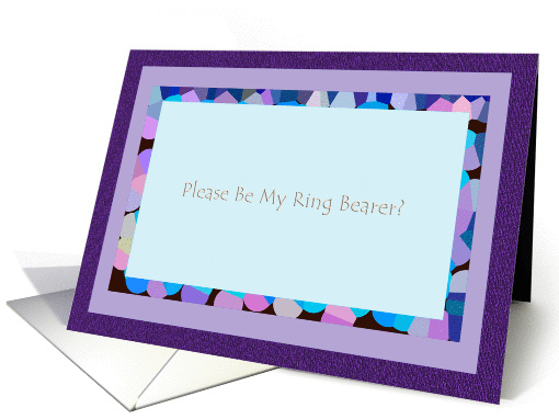 Please Be My Ring Bearer? - Blank Inside card (137655)