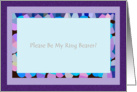 Please Be My Ring Bearer? - Blank Inside card