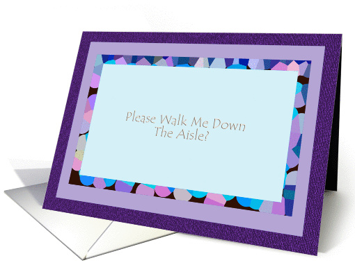Please Walk Me Down The Aisle? - Blank Inside card (137669)