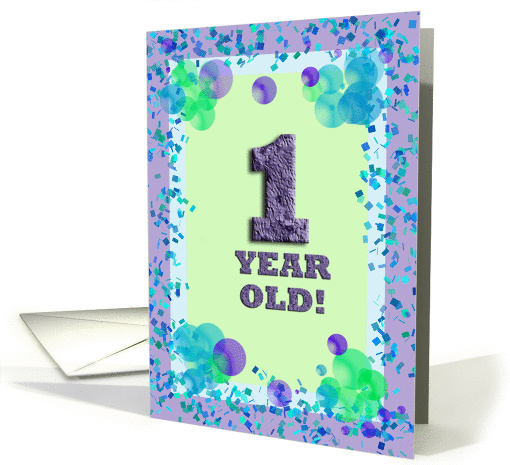 1 Year Old - Verse Inside card (144619)