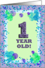 1 Year Old - Verse Inside card