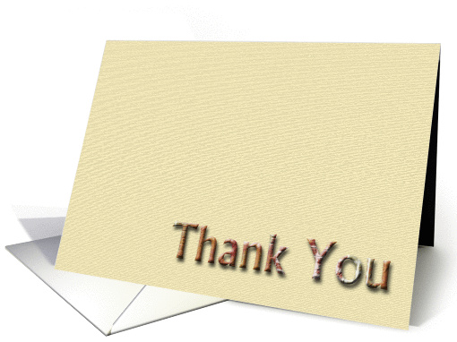 Classy Thank You Card - Blank Inside card (150157)