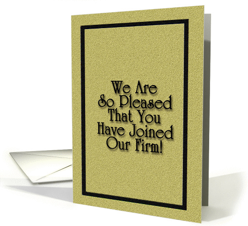 Joined Our Firm - Blank Inside card (154645)