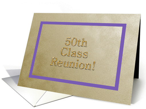 50th Class Reunion Invitation - Text Inside card (183189)