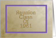 Reunion Class Of 1961 - Text Inside card