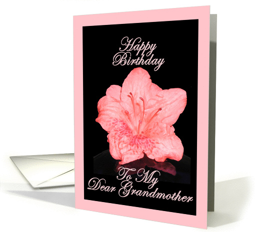 Happy Birthday My Dear Grandmother - Verse Inside card (194540)
