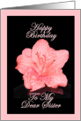 Happy Birthday To My Dear Sister - Verse Inside card