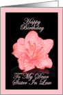Happy Birthday Dear Sister In Law - Verse Inside card