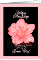 Happy Birthday To A Great Chef - Verse Inside card