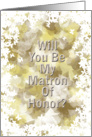 Matron Of Honor - Blank Inside card