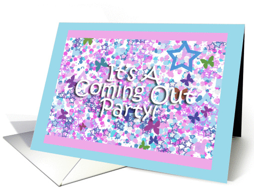 It's A Coming Out Party! - Information Inside card (216205)