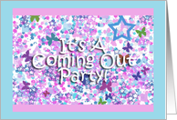 It’s A Coming Out Party! - Information Inside card