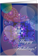 Snowflake Happy Holidays! - Verse Inside card