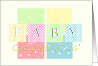 New Baby Congratulations! - Verse Inside card
