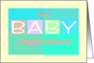 New Baby Congratulations! - Verse Inside card