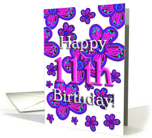 Happy 11th Birthday! - Verse Inside card (367514)