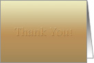 Gold Thank You Card