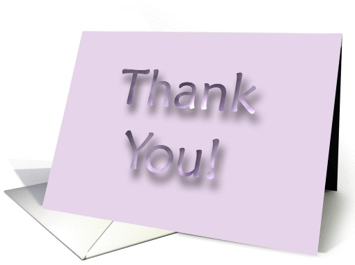 Lavendar Thank You card (56727)