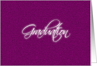 Graduation - Plum Background - Verse card