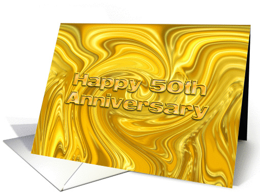 Happy 50th Anniversary! - 6 - Blank Inside card (69593)