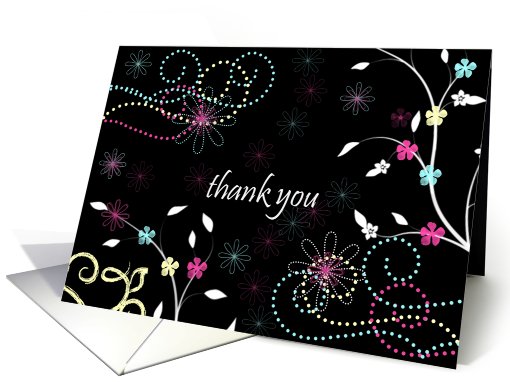 Flower Sparkle card (761598)