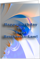 Happy Birthday Great Brother-In-Law - Blank Inside card
