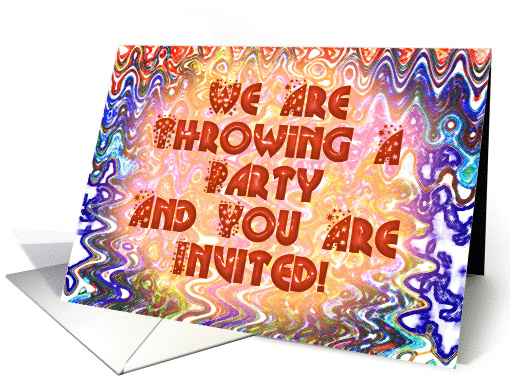 Throwing A Party - Invitation card (82770)