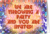 Throwing A Party - Invitation card