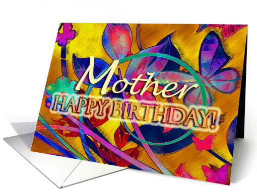 Extreme Floral Mother Birthday card (850234)