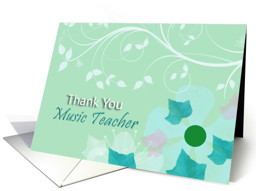 Thank You Music Teacher! card (865480)