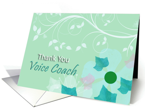 Thank You Voice Coach! card (865484)